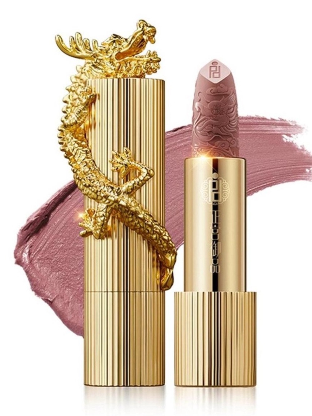 🐉✨ Palace Identity Gilt Gold Dragon Velvet Lipstick M10 NIB Luxury ✨🐉C Beauty